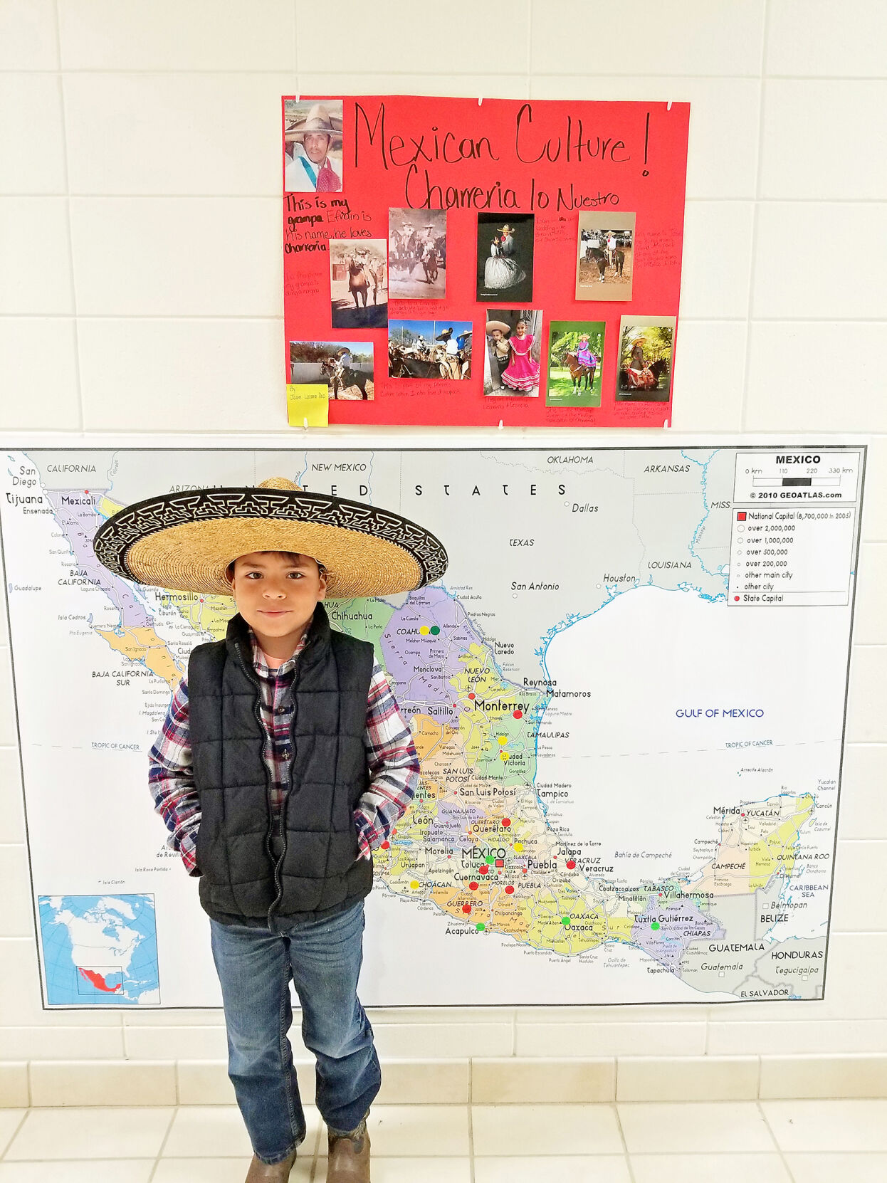 Student Hispanic heritage poster project